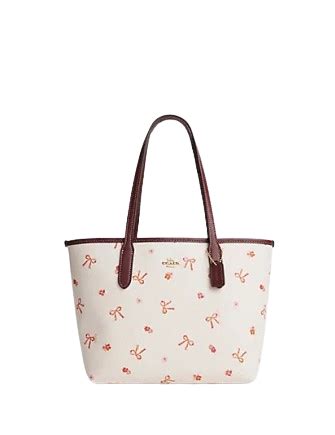 coach bow mini tote.